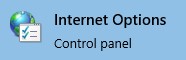 Internet options