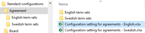 The configuration settings file