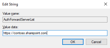 Add the URL of your SharePoint domain