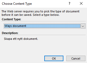 Select Content Type