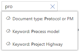 Search for metadata tags/values
